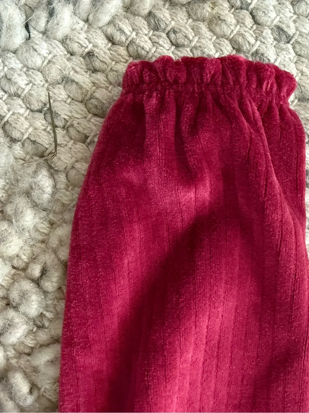 Carter's Girls burgundy velour Two-Piece Set dress and bloomers soft NWT 9 month